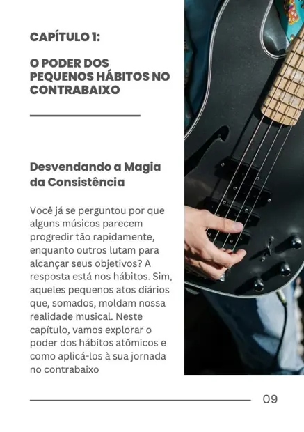 Página do ebook Hábitos Atômicos para Baixistas