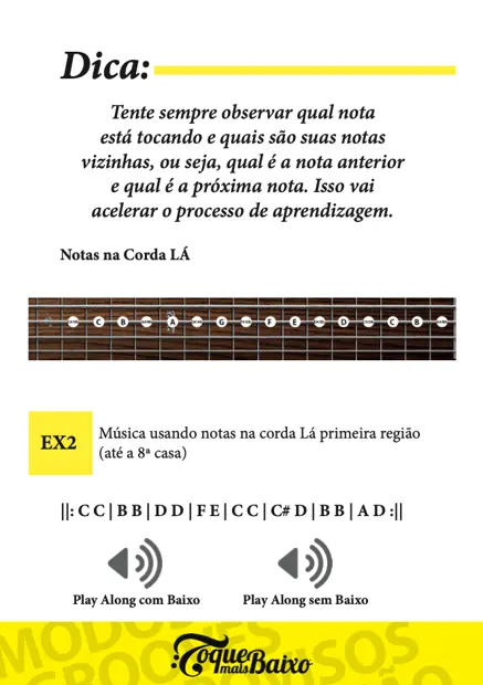 Página do ebook Manual do Baixista Prático