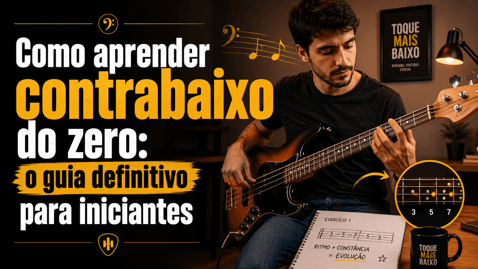 Como aprender contrabaixo do zero: o guia definitivo para iniciantes